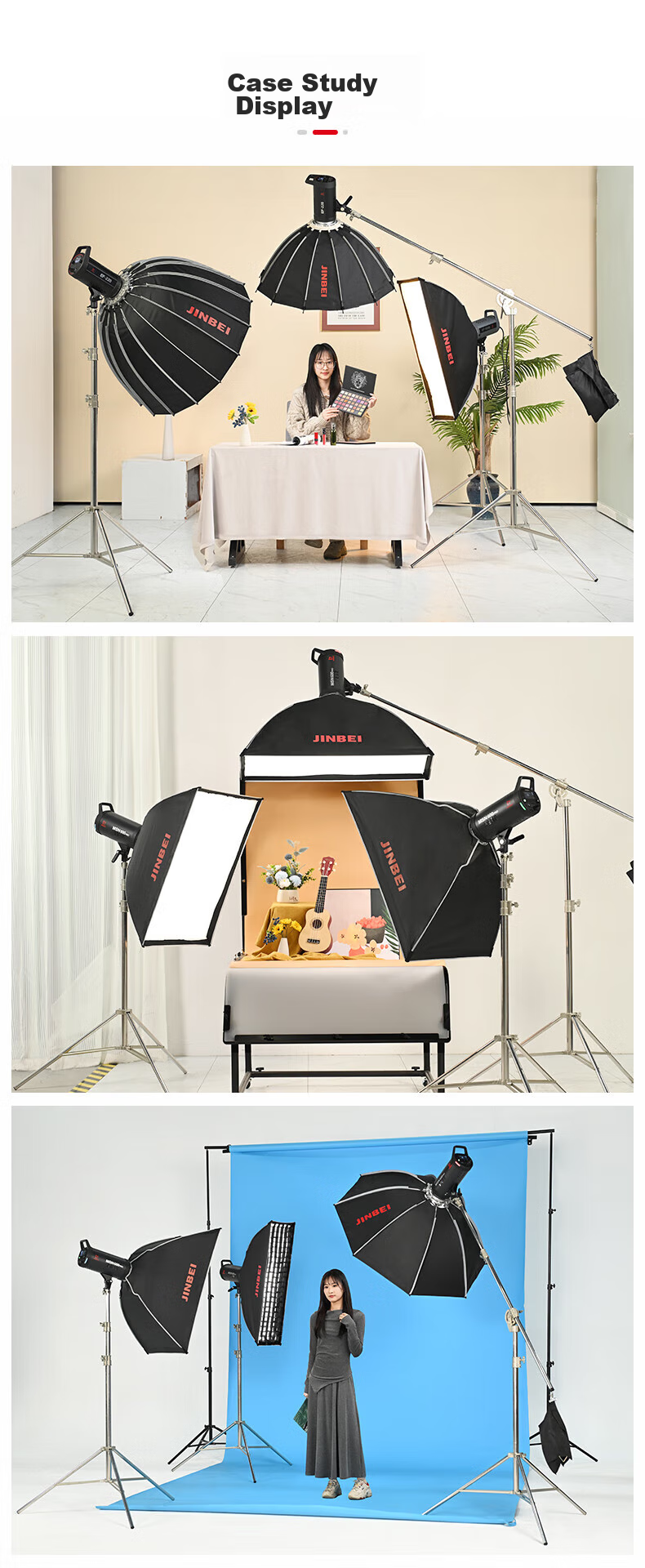 JINBEI EQ Series Portable Aluminum Photography Light Stand, Studio Photography Light Tripod, Outdoor Photography Flash Stand, Live Streaming Photography Light Bracket EQ-250 Steel Pipe Light Stand with Load Capacity of 5KG 21