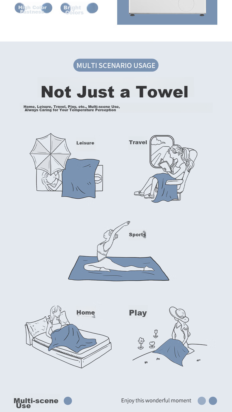 Grace Towel Blanket Summer Pure Cotton Class A Antibacterial Quilt Single Nap Blanket Children's Towel Blanket Fleece Blanket 100*150cm 11