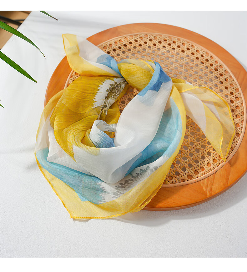 Hangsilu Silk Scarf for Women, Mulberry Silk Scarf, Square Scarf, Pearl Shawl, Birthday And Holiday Gift for Mom 19