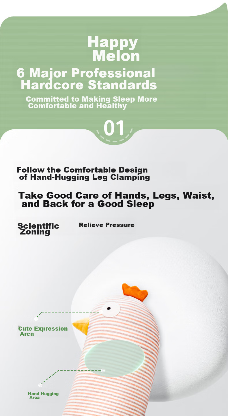 Legua Sleeping Hug Pillow, Full-Length Body Pillow for Bed, Egg Yolk Chicken Plush Toy, Side Sleeping Leg Pillow, Adult Birthday Gift 8