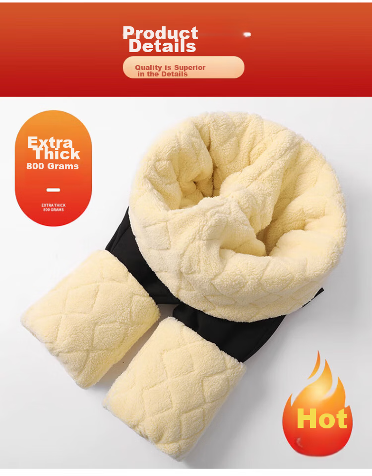 LangSha Thermal Underwear, 100% Wool Warm Pants for Women, Cotton-Lined Leggings for Outdoor Wear, Extra Thick Winter Pants, Cold-Resistant Lambswool Trousers for Women in Northeast China 17