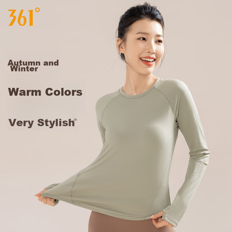 361° Sports Top, Yoga Wear, Women's Long-Sleeve T-Shirt, Autumn Quick-Dry Shirt, Loose-Fitting Running And Fitness Wear for Wome