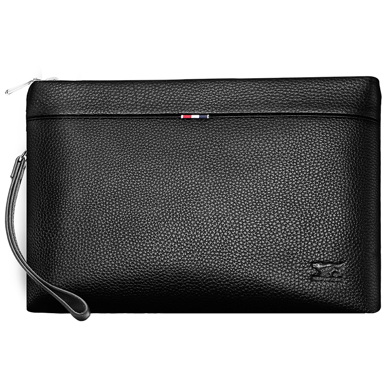 SEPTWOLVES Men's Wallet, Clutch Bag, Genuine Leather Handbag, Zipper, Large Capacity, Anniversary Birthday Gift for Boyfriend Or Husband