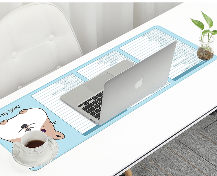 Biyoumei Rubber Keyboard Mouse Pad Desk Mat Thickened Large Student Office Computer Desk Mat PR Shortcut Keys Version 90*40*0.3cm 15