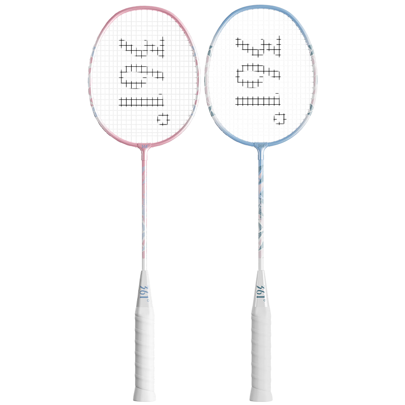 361° Badminton Racket Set for Beginners, Ultra-Light Durable Training And Competition Rackets for Adults And Students, Double Racket Set
