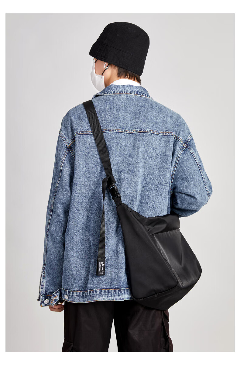 BOSTANTEN Men's Shoulder Crossbody Bag, College Student Messenger Bag, Japanese-Style Trendy Backpack for Men And Wome 6
