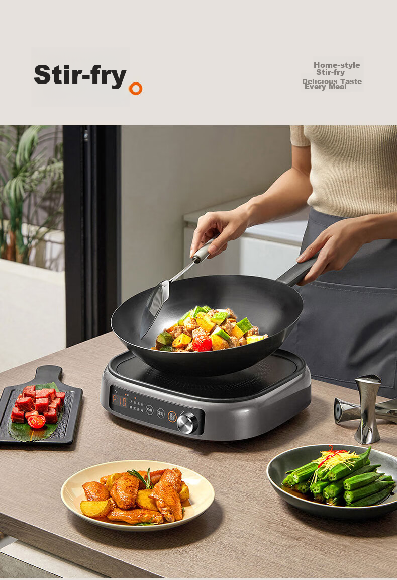 Joyoung Electric Hot Pot, IH Instant Heating, Specialized for Hot Pot, Induction Cooker, Electromagnetic Heating, 2200W, Multifunctional Pot, 6L, Separate Electric Cooking Pot, Dual-Sided Pot, HG60-G855 12