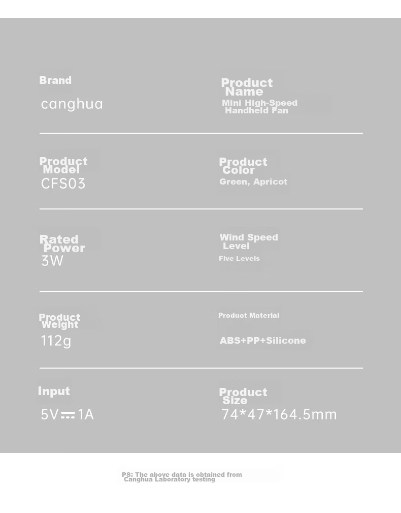 CangHua Handheld Mini Fan, Powerful Long-Lasting Battery Portable Rechargeable Fan, Quiet Compact Personal Fan for Students Children Babies Outdoor Electric Handheld Fan, Gree 17