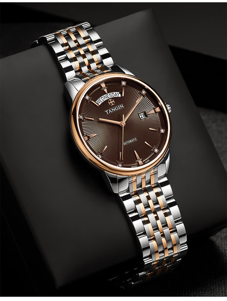 TANGIN Swiss Men's Watch, Imported Swiss Watch, Fully Automatic Mechanical Watch for Men, Birthday Gift for Me 9
