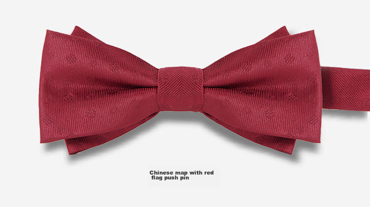 GLO-STORY Men's Bow Tie, Wedding Groom Groomsman Banquet Party Formal Wear Business Gentleman Double-Layer Bow Tie MLD824069 7