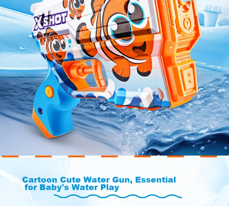 ZURU X Special Attack Colorful Cartoon Quick-Fill Water Gun, Seasonal Outdoor Beach Water Toy for Boys And Girls, Bathing Squirt Gu 2