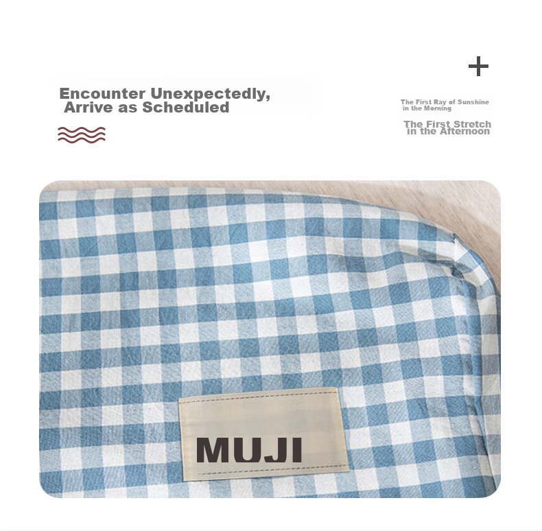 Wuyinliangpin Class A Pure Cotton Latex Pillowcase, 100% Cotton Washable Memory Foam Pillow Cover, Set of Two, 60x40cm 5