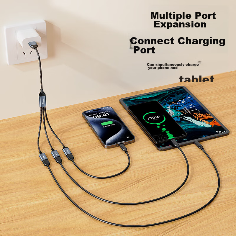 USB-хаб BIAZE HUB60, 1-вход/3-выхода, алюминиевый сплав, серый, для Huawei MateBook14 и других ноутбуков