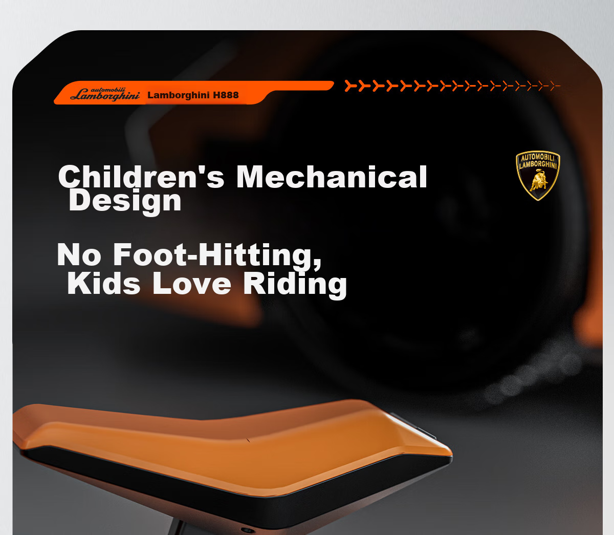AUTOMOBILI LAMBORGHINI Children's Balance Bike for Ages 1-3, Anti-Rollover, Baby Mid-Autumn Festival National Day Birthday First Birthday Gift Gliding Walker 10