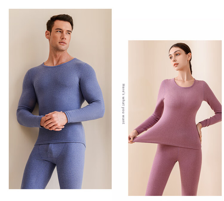 XUEXIMAN Men's Thermal Underwear Set Cashmere Silk Autumn Winter Fleece Lined Base Layer 3XL 2