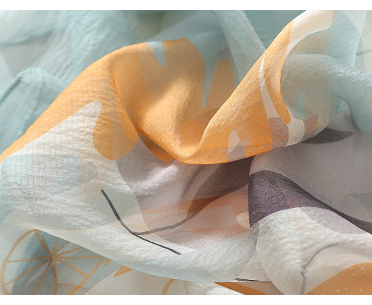 Shanghaigushi Silk Scarf for Women, 100% Mulberry Silk, Spring And Summer Scarf, Gift Box, Mid-Autumn Festival Gift 16