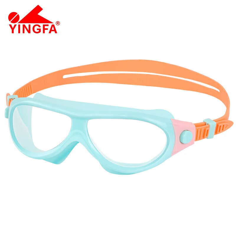 Детские очки для плавания YINGFA, цельные защитные очки с большим обзором, высокой четкостью, водонепроницаемые и противотуманные