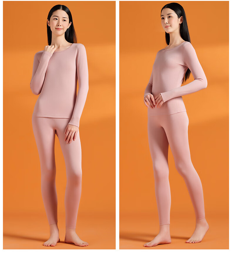 Yiershuang [Containing Cashmere And Silk] Women's Thermal Underwear Set, Cotton Base Layer Autumn Top And Pants for Wome 27