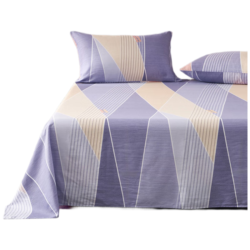 Bailisi Shuixing Jiafang Brand 100% Pure Cotton Bed Sheet, Single Piece, Dormitory Single Bed Sheet, All-Cotton Flat Sheet, Bed Cover, Bedding