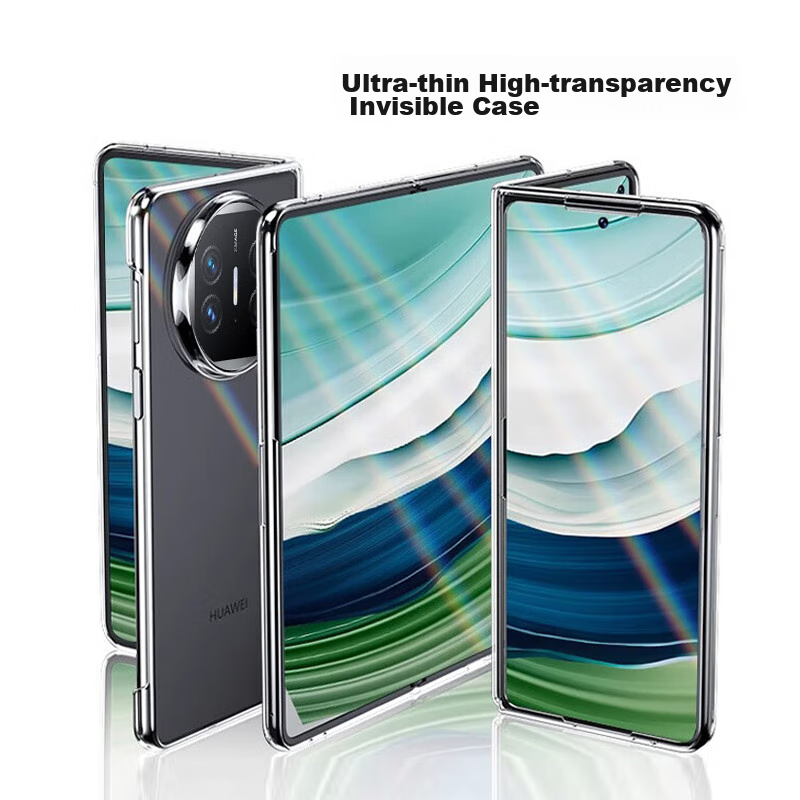 Aolang Compatible with Huawei Mate X5 Phone Case, Huawei Mate X5 Collector's Edition Foldable Screen Protective Cover, Ultra-Thin Transparent Full Coverage Anti-Fingerprint Shockproof Hard Case Simple Style