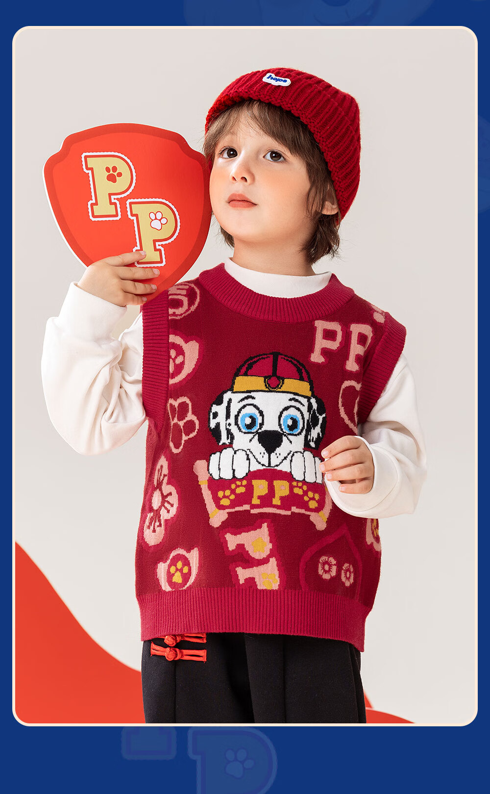 PAW PATROL Kids Vest Sweater New Year Autumn Winter Round Neck Knit Vest Boys Girls Outerwear Green 120 14