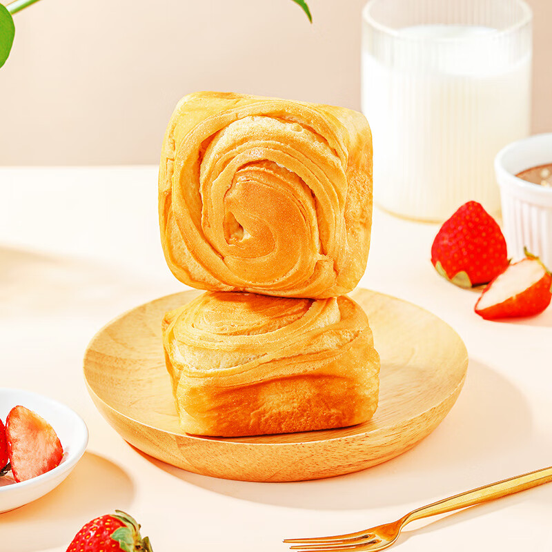 味滋源酵母手撕面包500g 早餐小面包代餐办公室休闲零食点心 团购节日送