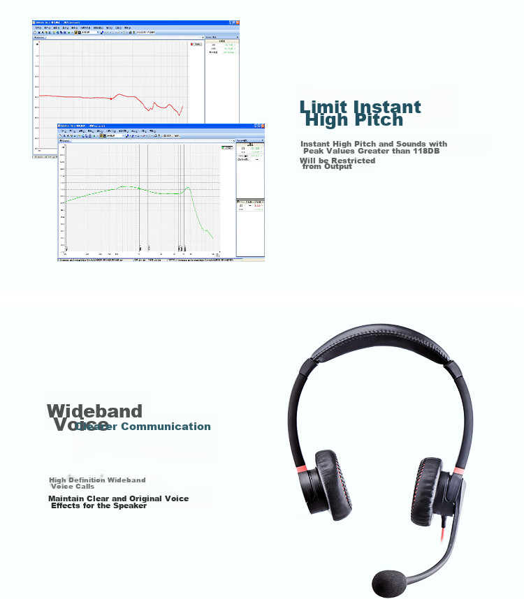 HION H730D Headset, Dual-Ear Call Center Headphones, Dual-Microphone Smart Noise-Cancelling Customer Service Headset, Call Center Agent Computer Headset, Online Education Training, Telemarketing Headset - USB 9