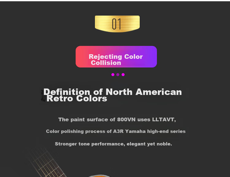 YAMAHA FG830VN North American Model Solid Wood Top Acoustic Guitar for Beginners, 41-Inch Guitar in Gloss Vintage Color 4