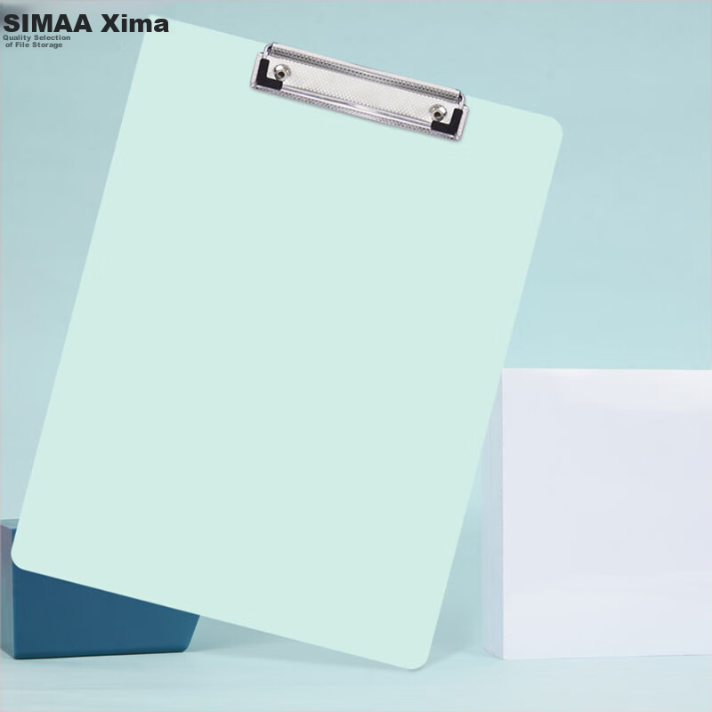 Папка-планшет SIMAA A4, металлическая клипса, пластиковая папка для документов, офисные принадлежности, зеленая