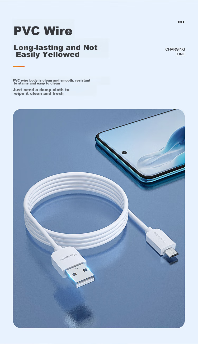 Newmine Type-C Data Cable USB-C Android Phone Charger Cable Compatible with Xiaomi 8/Huawei P30/MATE20/Honor V20 [Two-Pack] 7