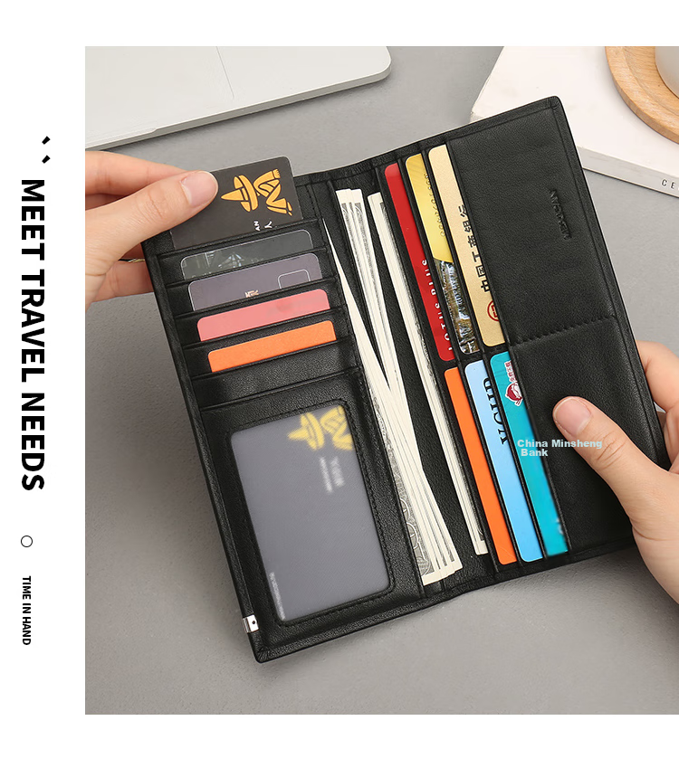 MEXICAN Genuine Top-Grain Leather Wallet for Men, Long Style Billfold, High-End Gift Box, Birthday Present for Boys And Fathers 4