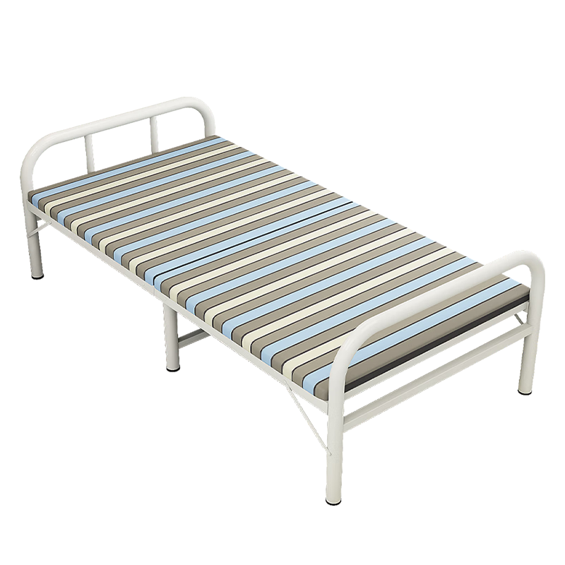 SHULIANG Folding Bed, Hard Board Bed with Thickened Steel Pipes 32mm Iron Bed, Single Person Office Nap, Simple, Accompanying Care 1 Meter Wide