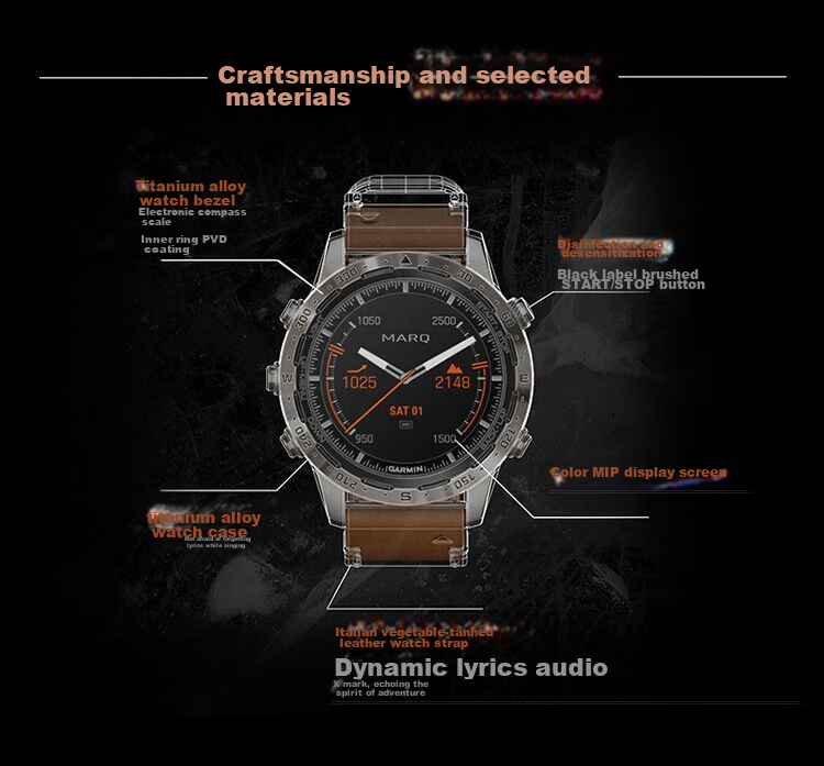 GARMIN MARQ2 Commander Gen 2 Carbon Fiber High-End Business Smartwatch, Intelligent Sports Watch 7