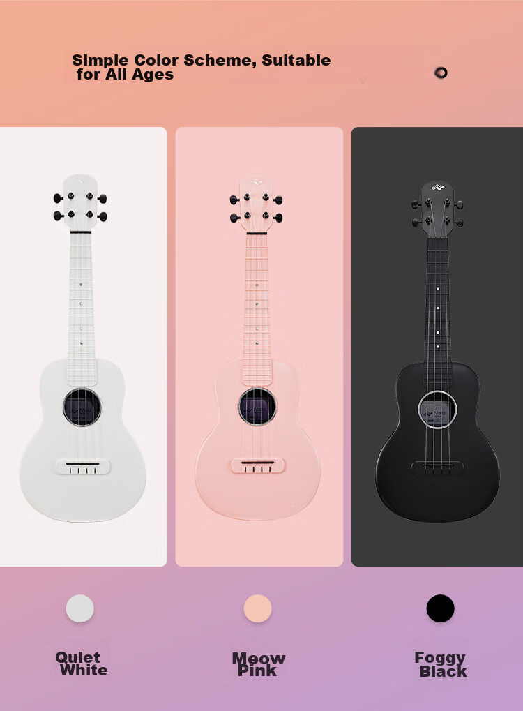 Tom Yurikuli NALU Series Carbon Fiber Beginner Guitar for Adults And Children, 23-Inch Entry-Level Instrument, No Returns if You Can't Lear 3