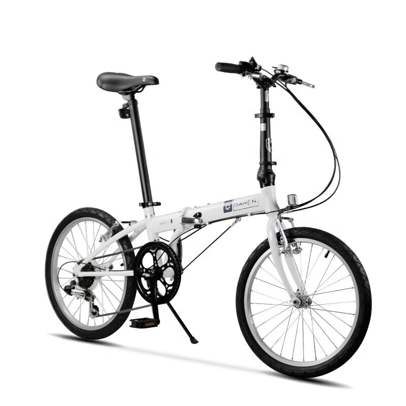 DAHON Classic D6 Folding Bicycle, 20-Inch, 6-Speed, Adult Leisure Bike, KBC061, White