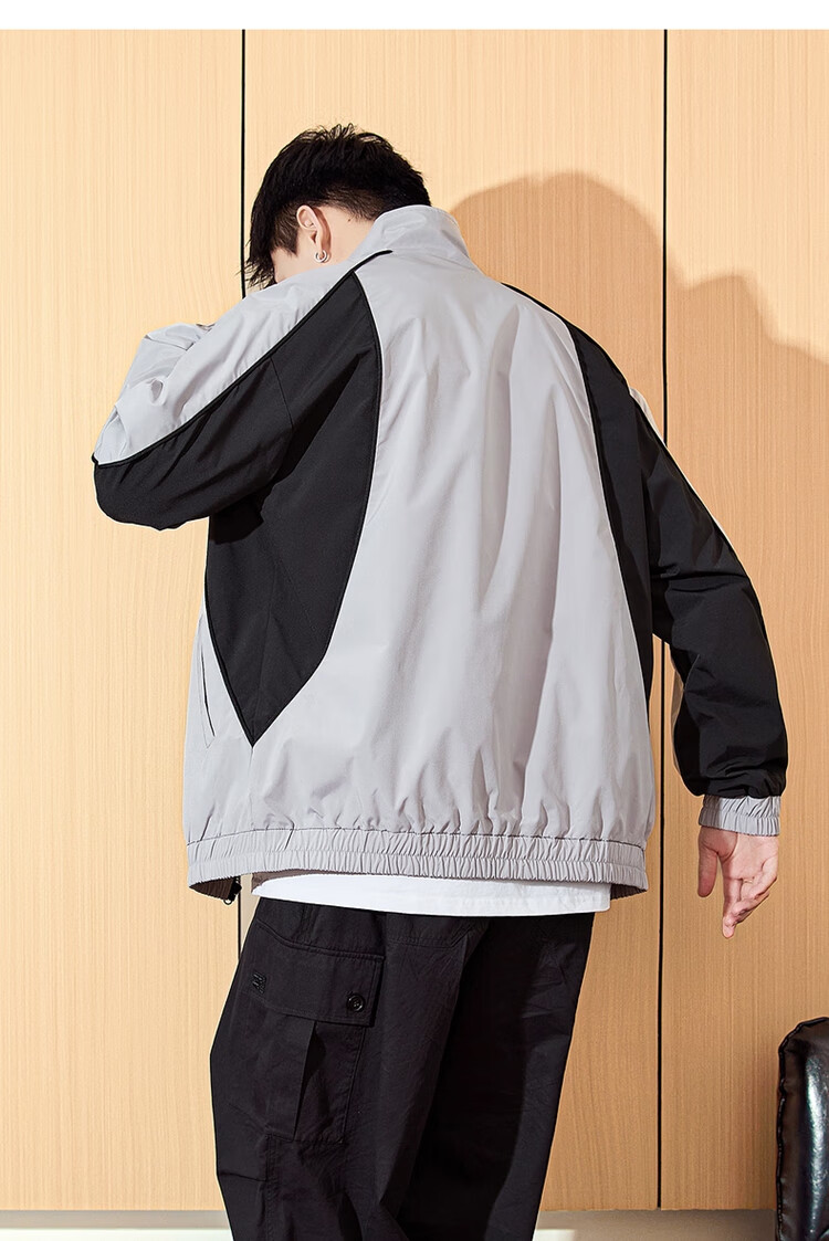TonLion 2026 Autumn And Winter New Men's Jacket, Stand-Up Collar Patchwork Fashion Student Men's Coat, Sporty Cool Trendy 11