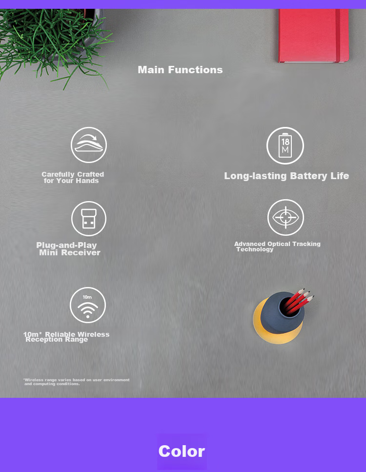 Logitech M280 [Enterprise Grade], Wireless Office Mouse, Right-Handed Laptop Mouse, Ergonomic Design, with Wireless 2.4G Receiver, Gray [Order Bonus] 3