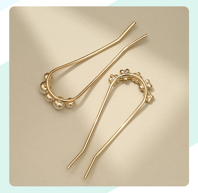 CHIMERA 2-Piece U-Shaped Hairpin, Simple Hair Fork, Hair Bun Maker, New Chinese-Style Qipao Hanfu, Birthday Gift for Wome 11