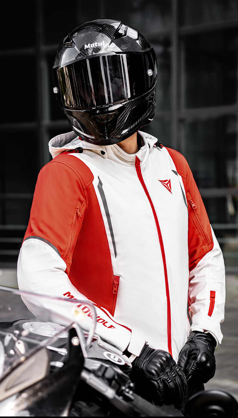 MOTOWOLF Motorcycle All-Season Riding Jacket, Windbreaker for Men And Women, Casual Windproof And Crash-Resistant Motorcycle Gear 10