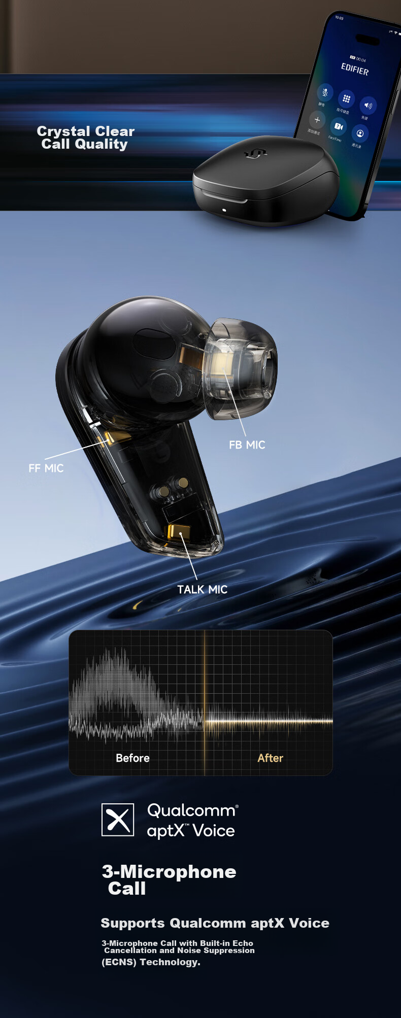 EDIFIER [Digital Multi-Year Recommendation] STAX SPIRIT S10 EDIFIER's First Magnetic And Electric Flat Noise-Cancelling Headphones, Compatible with Apple, Xiaomi, Huawei, Obsidian Black 9