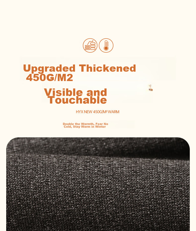 Hengyuanxiang [Down Knee Protection] Thermal Pants for Men, Fleece-Lined Thickened Cotton Long Johns Autumn Winter Warm Underwear 12