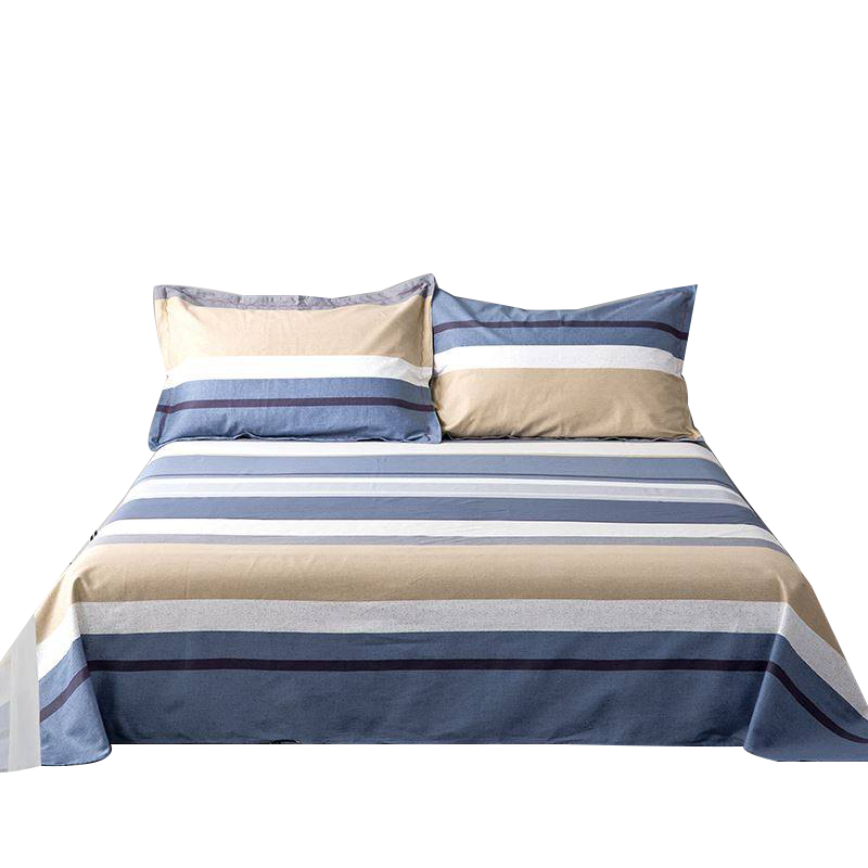 AVIVI Class A Pure Cotton Bed Sheet Single Piece, All-Cotton Bedding for Double Bed, Nordic Style, 230*250cm