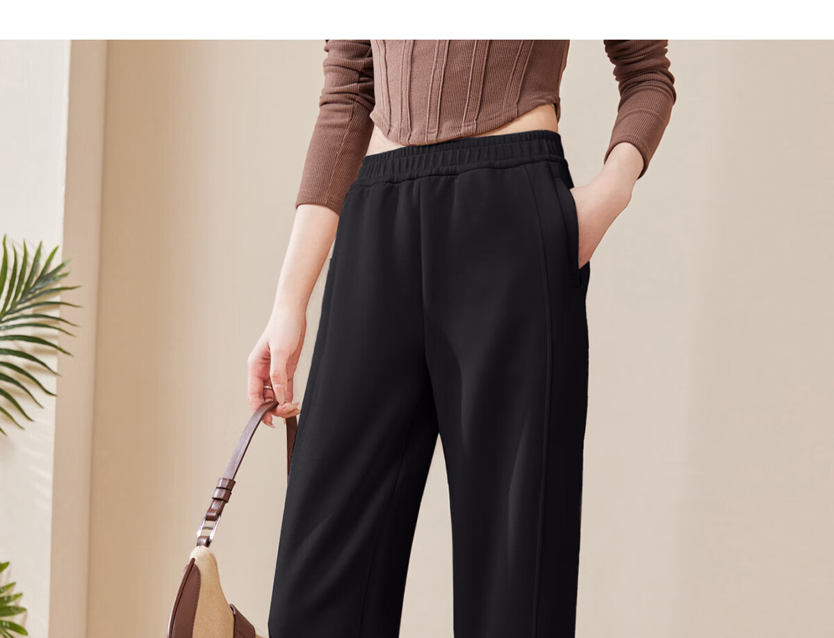 Chushen Women's Casual Pants, Fashionable And Versatile, High-Waisted Loose-Fitting Slimming Nine-Point Harem Pants, Grandma Pants S141K2005 20