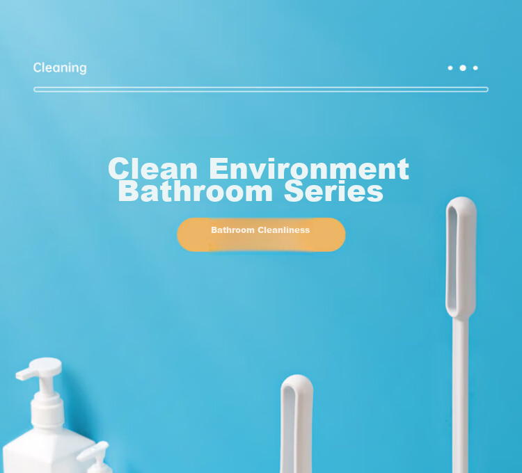 CHAHUA Toilet Brush, No Dead Angle, Wall-Mounted for Home Use, Long Handle for Cleaning Bathroom 1