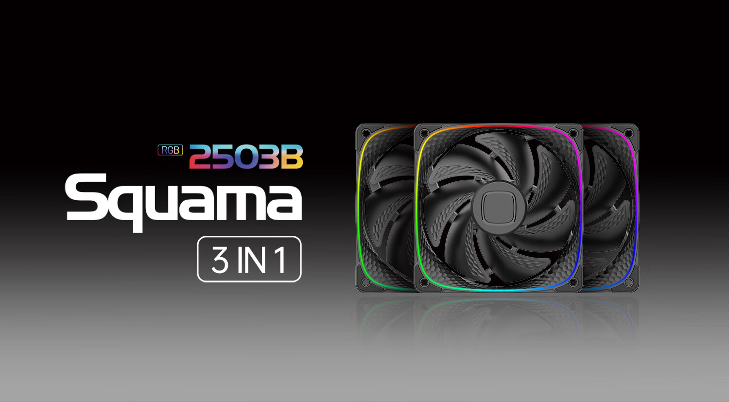 GeometricFuture Case Cooling Fan, Longshen 2503B, 12cm/aRGB Motherboard Synchronization, Single Fan Per Pack 2