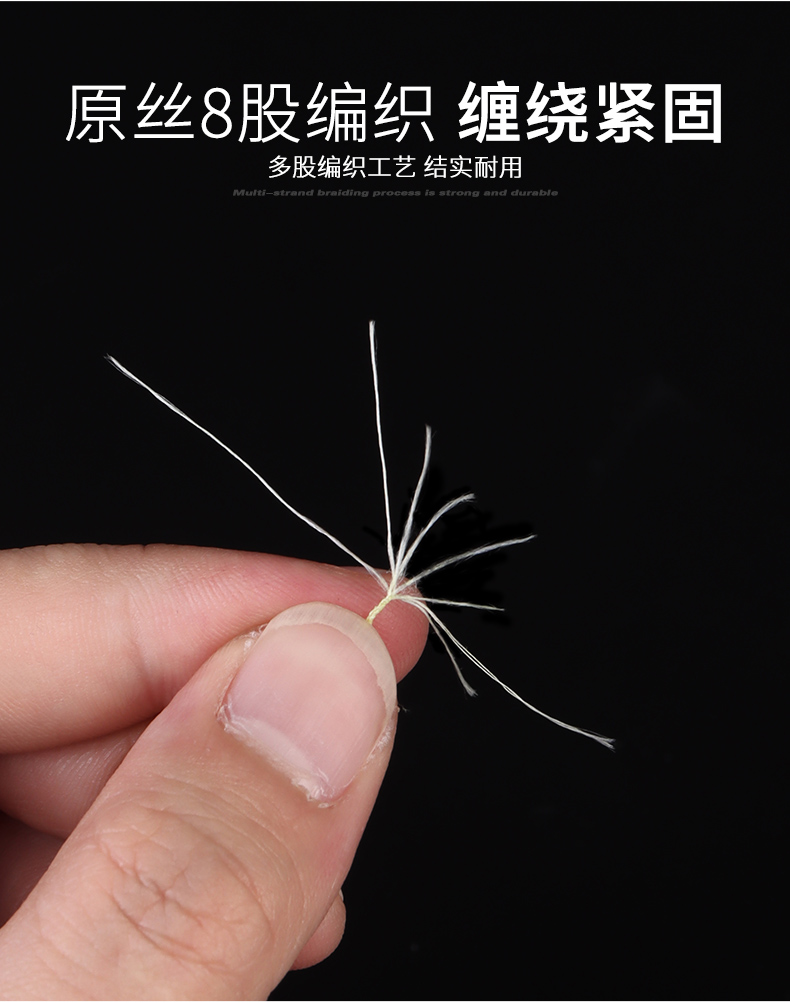 Xionghuo Fishing Line, 8-Strand PE Power Braid Line, Size 0.8, 100 Meters, Lure Rod Casting Rod Main Line, Ultra-High Tensile Strength Competitive Fishing Line 6