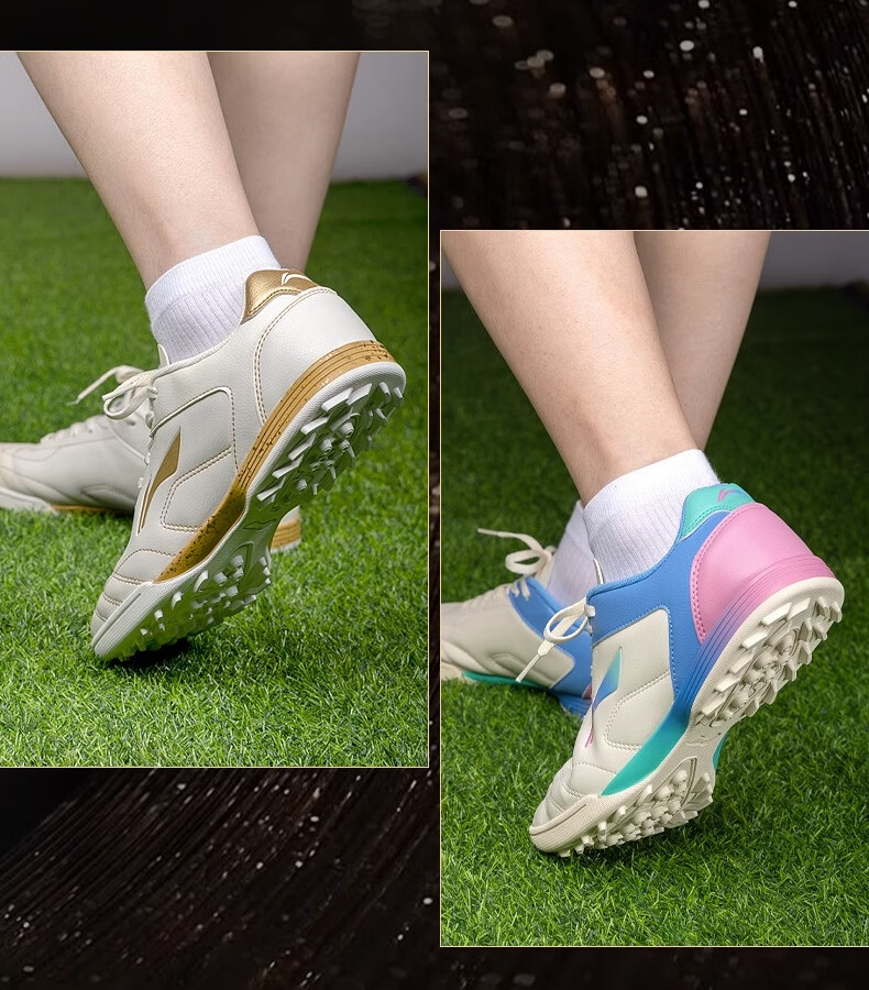 Li-Ning Soccer Shoes with Turf Studs TF for Men, Adults, Children, Students, Teenagers, Artificial Grass Professional Competition Training Cleats Size 39 17