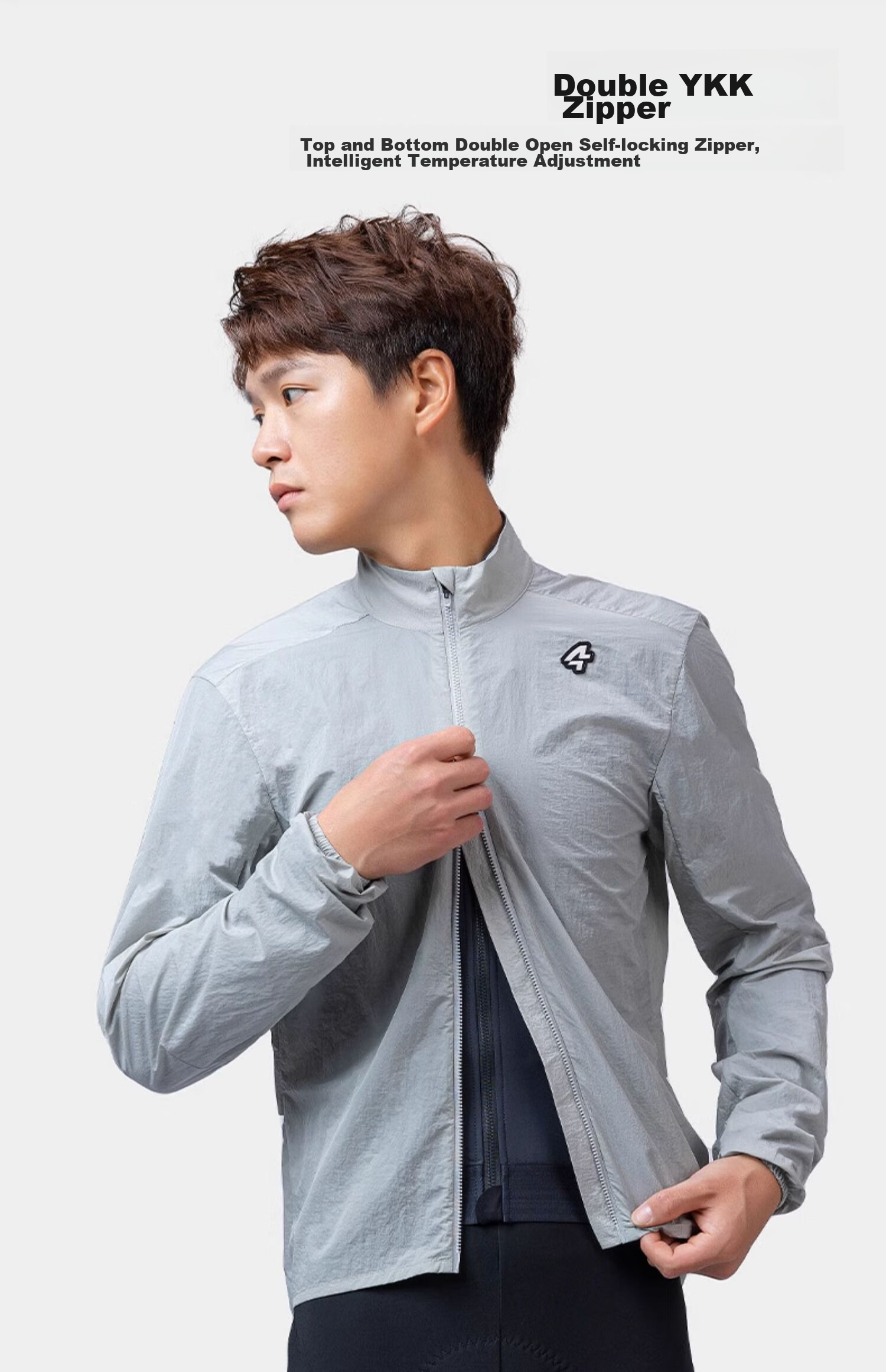 Lameda Spring And Autumn Cycling Sports Outdoor Windbreaker Thin Jacket Long Sleeve Men's Bicycle Road Riding Casual Color 2XL 14