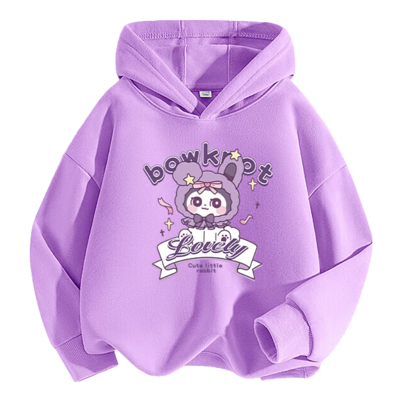 Jeanswest Girls' Sweatshirt, Spring And Autumn Style 2025, Sweet-Style Top for Girls, Children's Hooded Clothing, Casual Autumn Wear for Older Kids