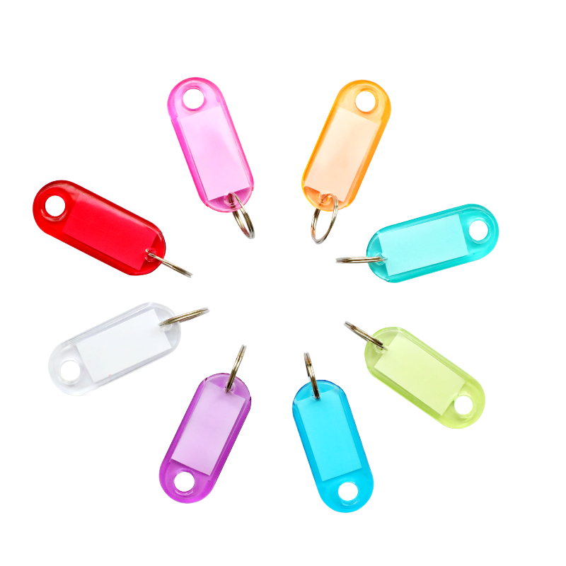Befon Colorful Key Tag Identification Plate Key Label Sticker Keychain Chain 7212 Classification Management Marking Label Office Supplies 50/bag